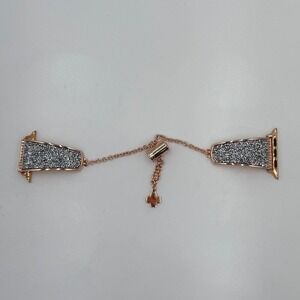 Rose Gold‎ Rhinestone Bracelet Apple Watch Band 38/40/41mm Adjustable Bling